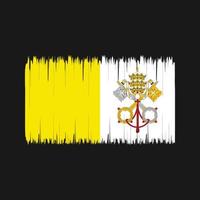 Vatican Flag Brush. National Flag vector