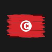 Tunisia Flag Brush. National Flag vector