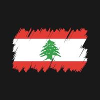 Lebanon Flag Brush Vector. National Flag vector