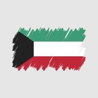 Kuwait Flag Brush Vector. National Flag vector