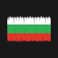 Bulgaria Flag Brush. National Flag vector