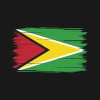 Guyana Flag Brush. National Flag vector