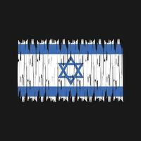 Israel Flag Brush Strokes. National Flag vector