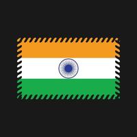 vector de la bandera india. bandera nacional