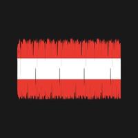 Austria Flag Brush. National Flag vector