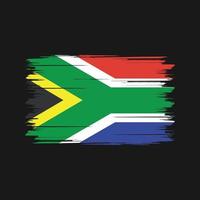 South Africa Flag Brush. National Flag vector