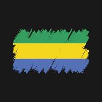 Gabon Flag Brush Vector. National Flag vector