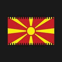 vector de la bandera de macedonia del norte. bandera nacional