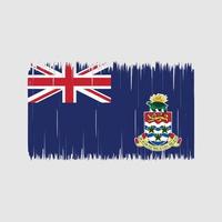 pincel de bandera de las islas caimán. bandera nacional vector
