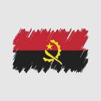 Angola Flag Brush Vector. National Flag vector