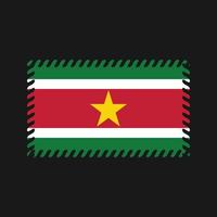 vector de la bandera de surinam. bandera nacional