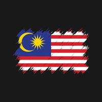 Malaysia Flag Brush. National Flag vector