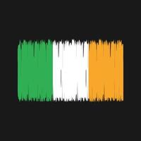 Ireland Flag Brush. National Flag vector