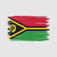 pincel de bandera de vanuatu. bandera nacional vector