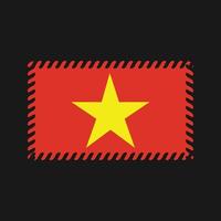 vector de la bandera de vietnam. bandera nacional