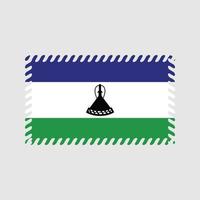 Lesotho Flag Vector. National Flag vector