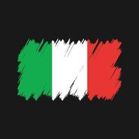 vector de pincel de bandera de italia. bandera nacional