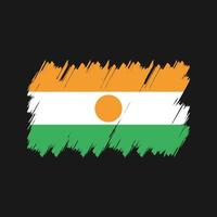 Niger Flag Brush Vector. National Flag vector