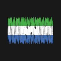 Sierra Leone Flag Brush Strokes. National Flag vector