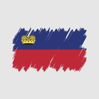 Liechtenstein Flag Brush Vector. National Flag vector