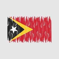 East Timor Flag Brush Strokes. National Flag vector
