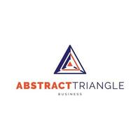 Abstract triangle icon logo design inspiration vector