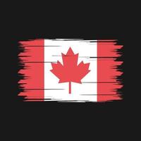 cepillo de la bandera de canadá. bandera nacional vector