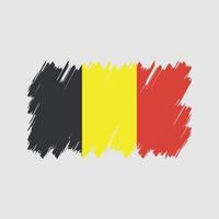 vector de pincel de bandera de Bélgica. bandera nacional