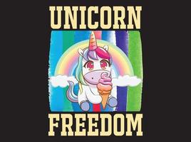 Unicorn t-shirt  design vector file