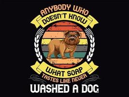 Dog t-shirt design vector file