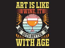 Wine t-shirt design vector file