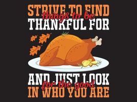 Thanksgiving t-shirt design vector file