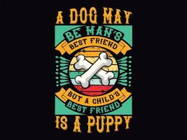 Dog t-shirt design vector file