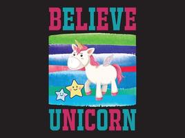 Unicorn t-shirt  design vector file