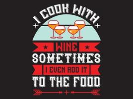 Wine t-shirt design vector file