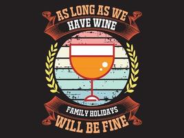 Wine t-shirt design vector file