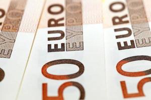 euro, photographed close up photo