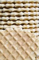 oval wafers, close up photo