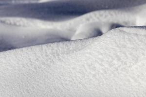 snowdrifts , close  up photo