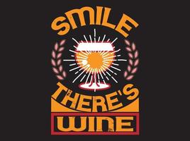 Wine t-shirt design vector file