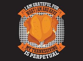 Thanksgiving t-shirt design vector file