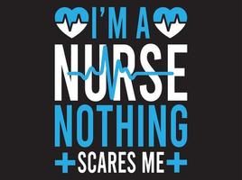 Nurse t-shirt design vector file