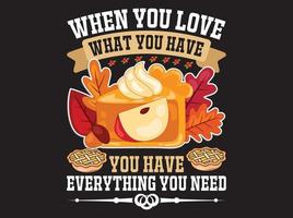 Thanksgiving t-shirt design vector file