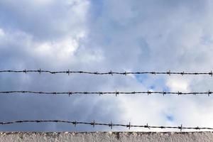 old barbed wire photo