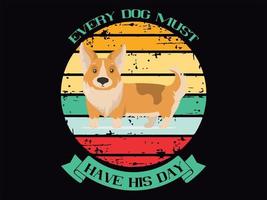 Dog t-shirt design vector file