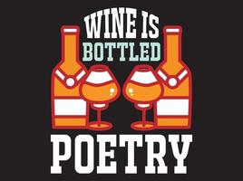 Wine t-shirt design vector file