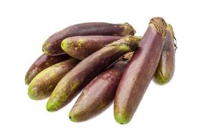 Asian eggplant on white background photo