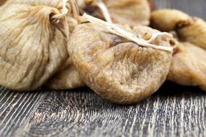 ripe dried figs with a large number of seeds photo