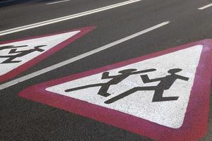 markings on the road photo