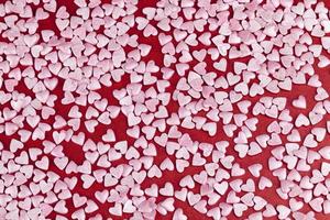 heart shaped pink sweet candy photo